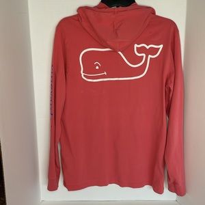 Vineyard vines two toned long sleeve whale hoodie men’s size Small